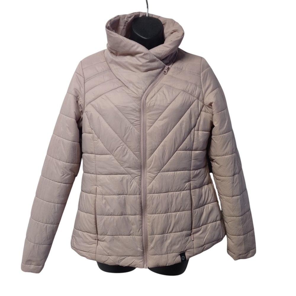 Mondetta Outdoor Project Women's Light Pink Zip Up Puffer Jacket Size Medium